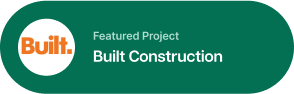 built construction company logo png